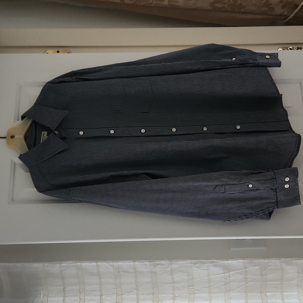 St John's Bay dress shirt, Navy, size L